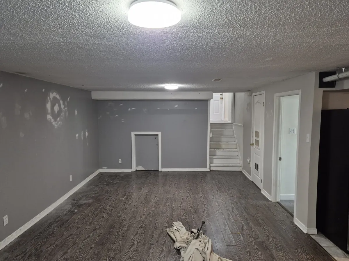A brighter basement — Before