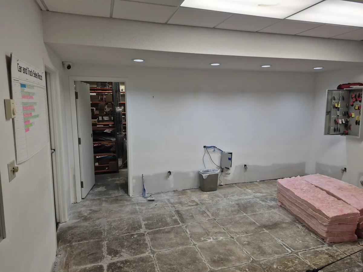 Office and showroom preparation