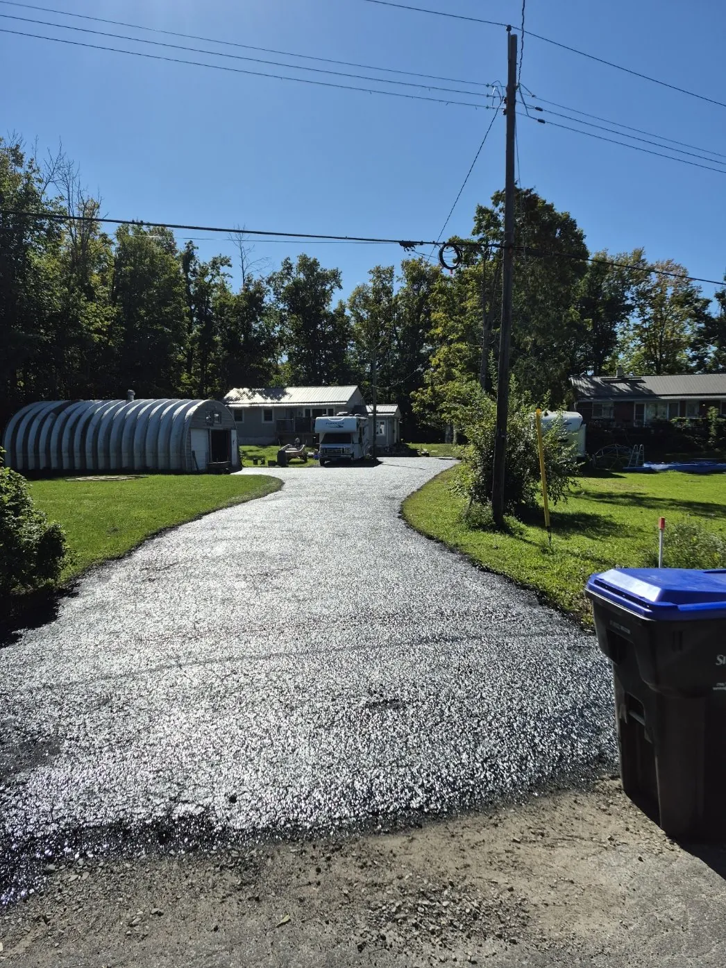 Driveway surface preparation