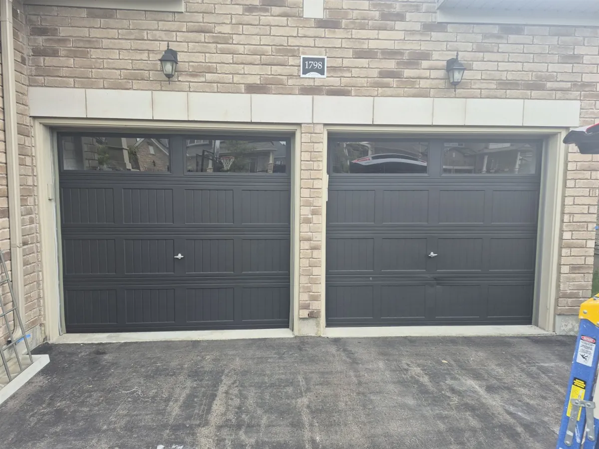 A crisp garage-door finish