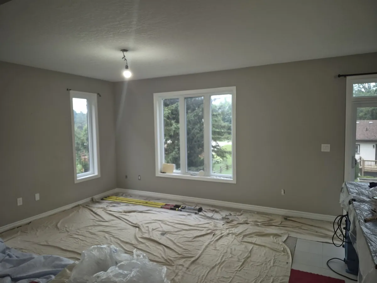 Kitchen and living-area repaint