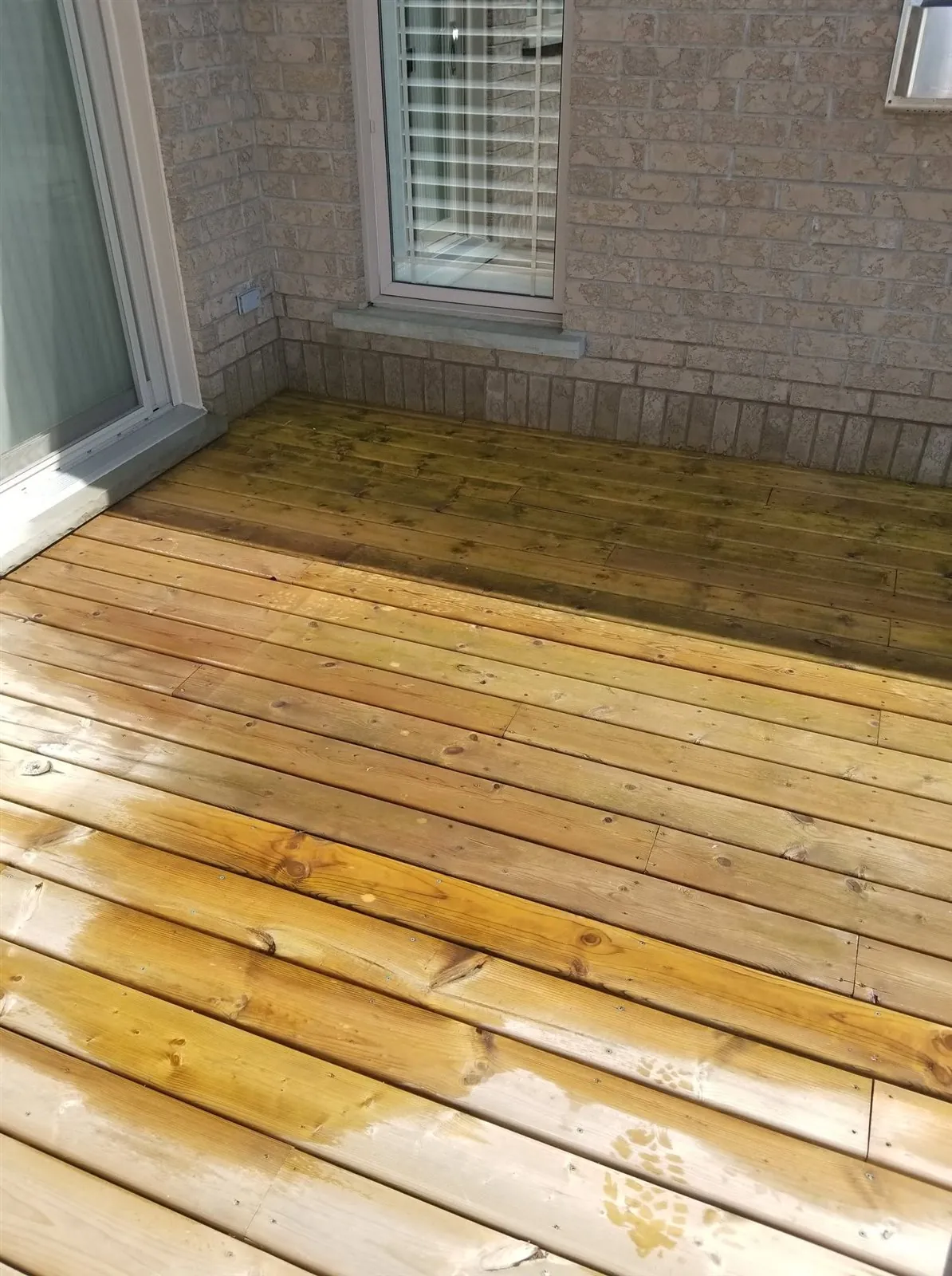 Care for a timber deck — Deck surface detail