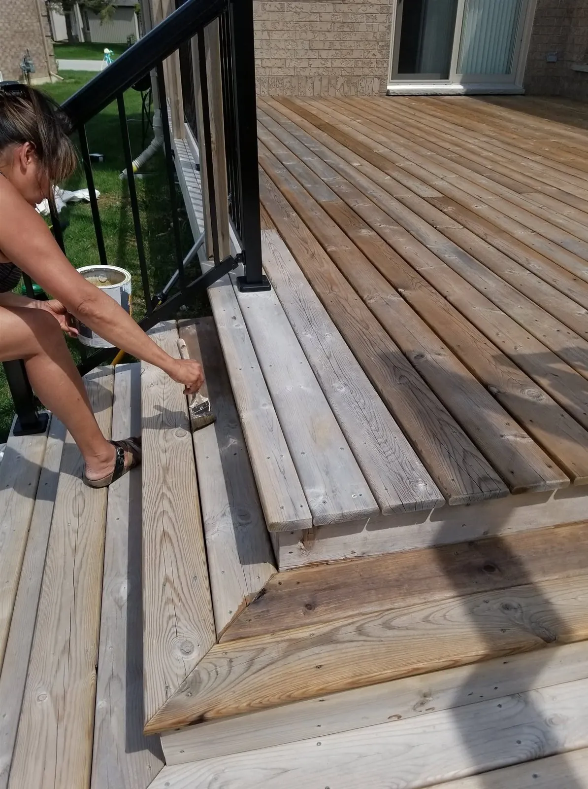 Care for a timber deck — Hands-on deck work