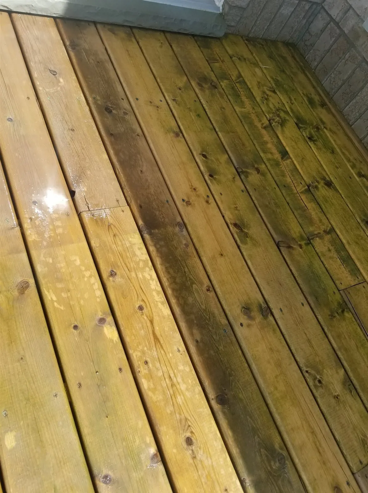 Care for a timber deck — Weathered boards
