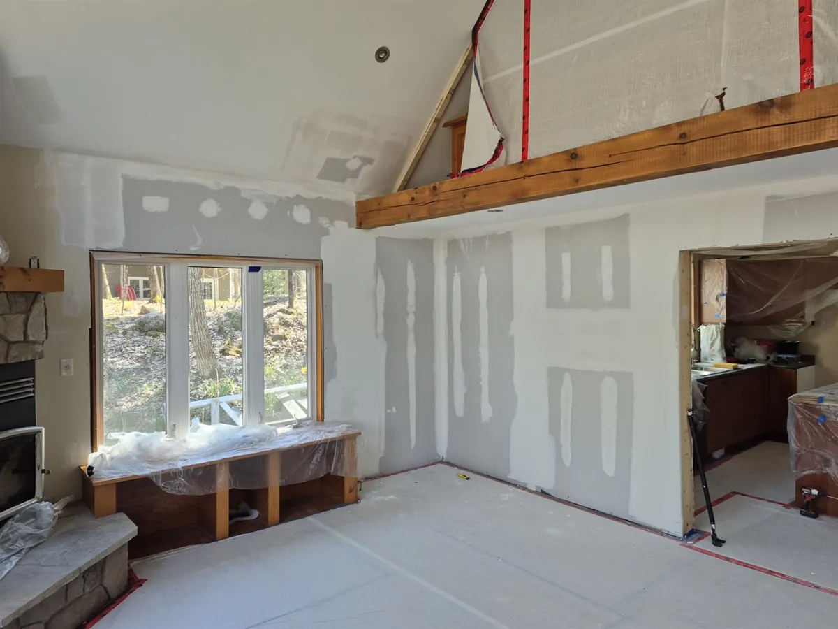 Vaulted interiors, transformed — During · wall preparation